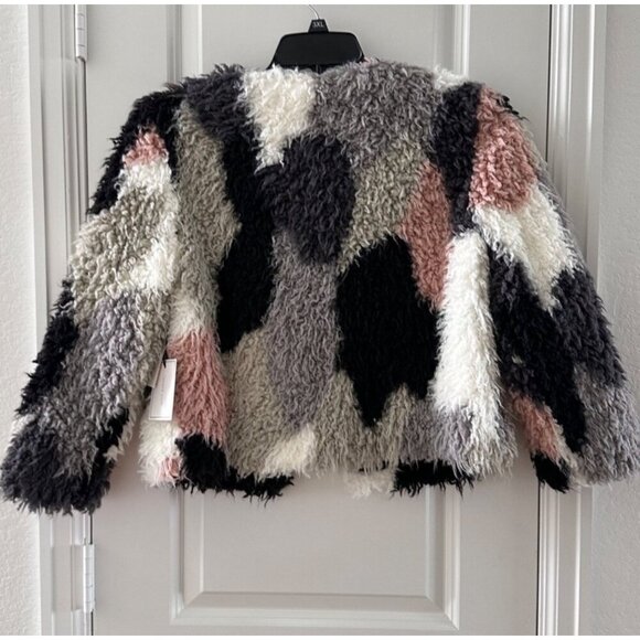 1.STATE Faux Fur Moody Hues Jacket Size S - Picture 3 of 9